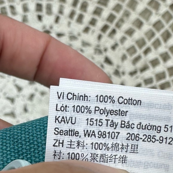 Kavu Canvas Spectator Belt Bag Blue Striped - Picture 8 of 8